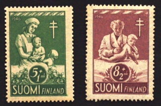 MesTimbres.fr Timbre de Finland N°312,313 2val* Croix rouge et charité
