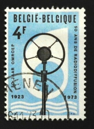MesTimbres.fr Timbre de Belgique N°1684 oblitéré 1973