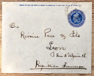 MesTimbres.fr Enveloppe entier postale d’Argentine 5628 Entier postal