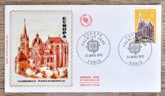 MesTimbres.fr Enveloppe premier jour France N°1714 Eglise, Cathedrale, Abbaye