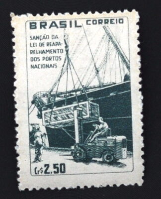 MesTimbres.fr Timbre du Brésil N°674 neuf** 1959