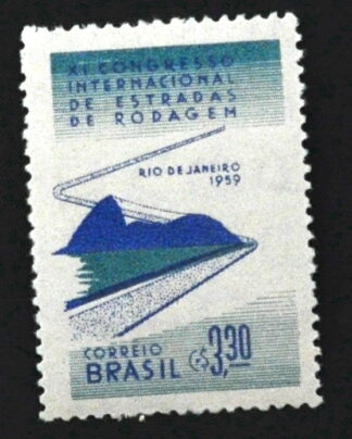 MesTimbres.fr Timbre du Brésil N°682 neuf** 1959