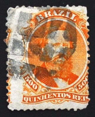 MesTimbres.fr Timbre du Brésil N°29 oblitéré 1866
