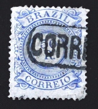 MesTimbres.fr Timbre du Brésil N°60 oblitéré 1884/88