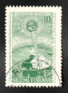 MesTimbres.fr Timbre de Finland N°433 oblitéré 1955