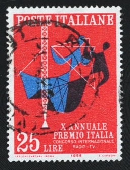 MesTimbres.fr Timbre d’Italie N°776, 777 oblitéré 1958