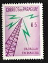 MesTimbres.fr Timbre du Paraguya N°597 neuf* 1971
