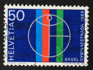 MesTimbres.fr Timbre Suisse N°831 oblitéré 1969