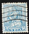 MesTimbres.fr Timbre d’Inde N°34 oblitéré 1951