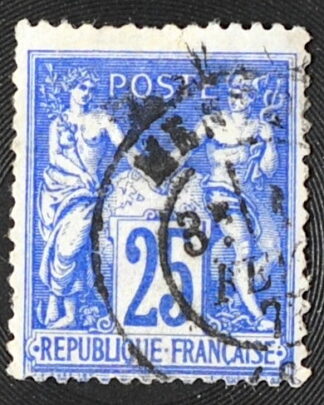 MesTimbres.fr Timbre de France N°78 oblitéré 1876