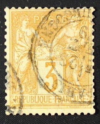MesTimbres.fr Timbre de France N°86 oblitéré 1877