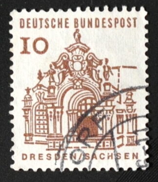 MesTimbres.fr Timbre d’Allemagne fédérale N°322 oblitéré 1964/65