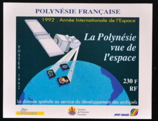 MesTimbres.fr Timbre de Polynésie Française, bloc feuillet N°19 neuf** 1992