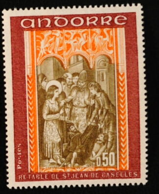 MesTimbres.fr Timbre d’Andorre N°215 neuf** 1971