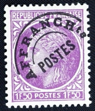 MesTimbres.fr Timbre France préoblitéré N°preo91A neuf (*) 1922/32