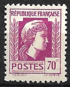 Timbre de France N°635a neuf*