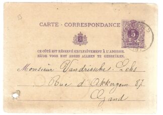 MesTimbres.fr Carte lettre de Belgique 1879 1879