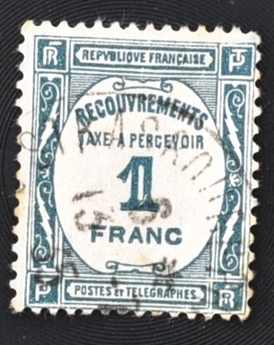 MesTimbres.fr Timbre taxe de France N°T60 oblitéré 1927/31