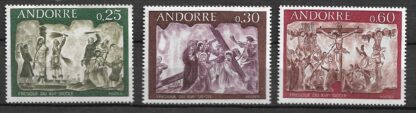 Timbre d'Andorre N°191,192,193 la série de 3v neuf**