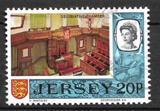 Timbre de Jersey N°41 oblitéré