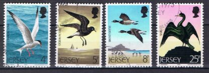 Timbre de Jersey N°117,118,119,120 oblitéré 4val