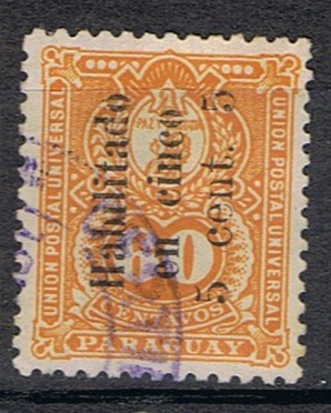 Timbre du Paraguay N°71 oblitéré