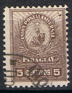 Timbre du Paraguay N°60 oblitéré