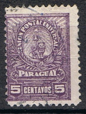 Timbre du Paraguay N°61 oblitéré