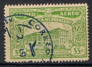 Timbre du Paraguay N°pa93 oblitéré