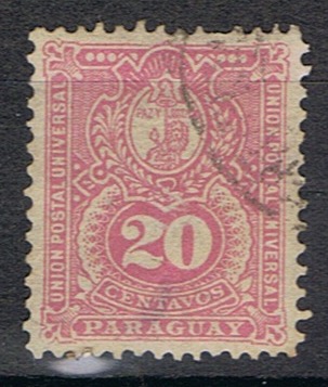 Timbre du Paraguay N°27 oblitéré