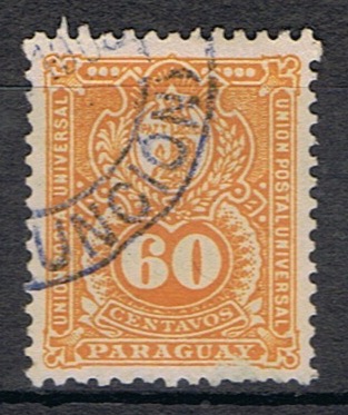 Timbre du Paraguay N°38 oblitéré