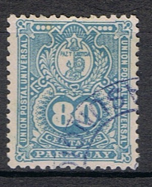 Timbre du Paraguay N°39 oblitéré