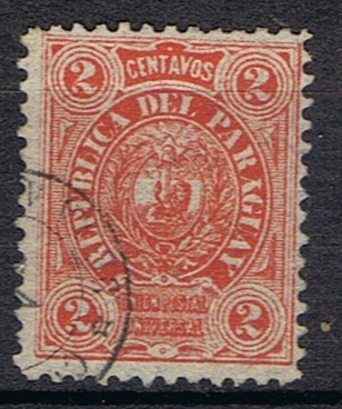 Timbre du Paraguay N°19 oblitéré