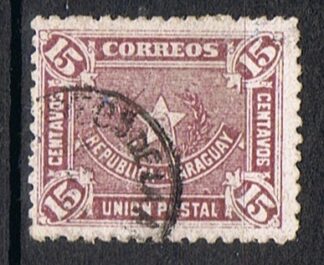 Timbre du Paraguay N°54  oblitéré