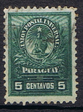 Timbre du Paraguay N°51 oblitéré