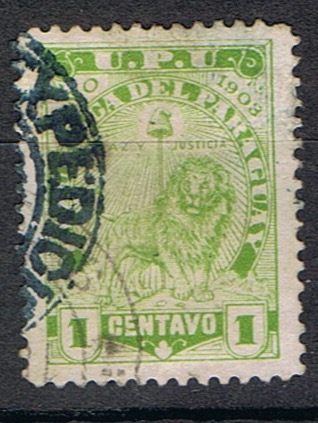 Timbre de service du Paraguay N°81 oblitéré