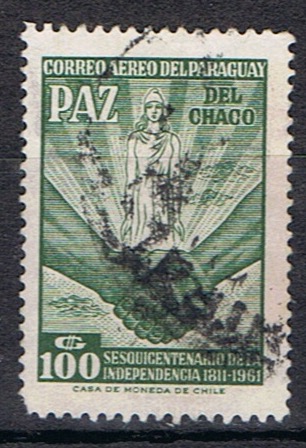 Timbre de la poste aérienne du Paraguay N°pa282 oblitéré