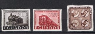 Timbre de l'Equateur N°641,642,643 neuf** 3val