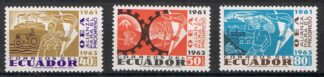 Timbre de l'Equateur N°713,714,715 neuf** 3val