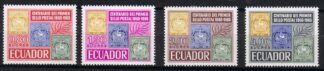 Timbre de l'Equateur N°744,745,746,747 4val neuf**