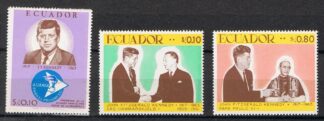 Timbre de l'Equateur N°784,785,786 3val neuf**