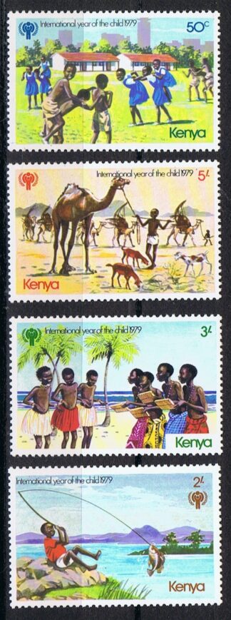 Timbre du Kenya N°134,135,136,137 Neuf**  4val