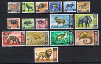 Timbre du Kenya N°20,21,22,23,24,25,26,27,28,29,30,31,32,33 Neuf**  16val