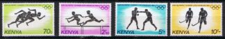 Timbre du Kenya N°293,294,295,296 4val Neuf**