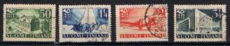 Timbre de Finland N°205,206,207,208 oblitéré 4val