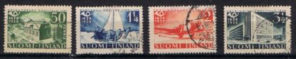 Timbre de Finland N°205,206,207,208 oblitéré 4val