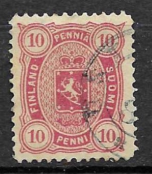 Timbre de Finland N°22 oblitéré