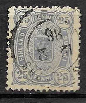 Timbre de Finland N°24 oblitéré