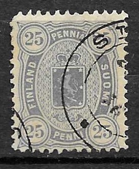 Timbre de Finland N°24 oblitéré