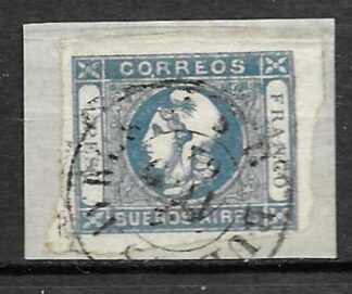 Timbre d'Argentine Buenos Aires N°10 oblitéré